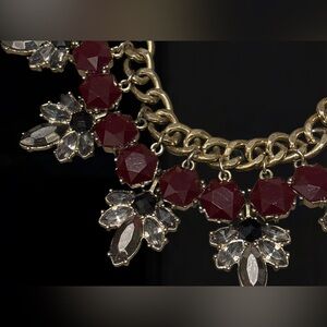 Vintage DYNAMITE Gold and Red Statement Necklace